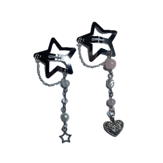 Star Hair Clip with Beads