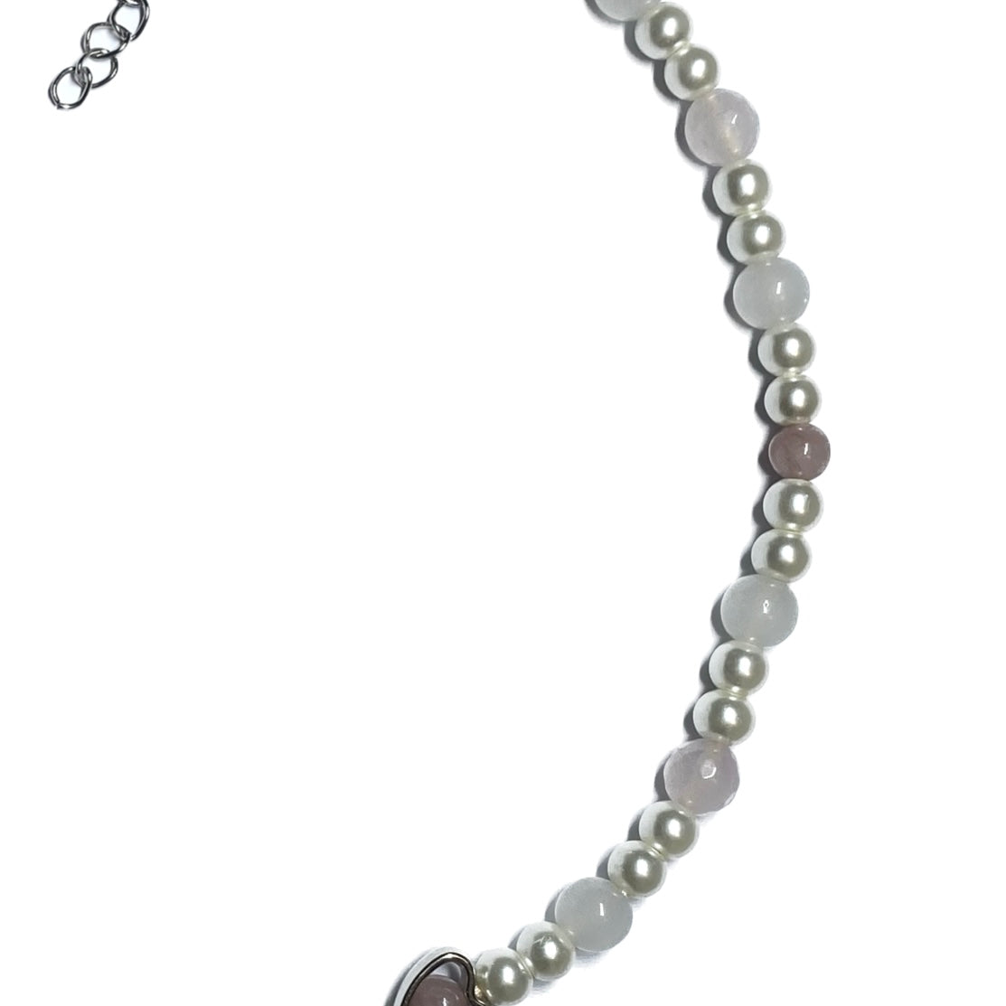Necklace with Pearls, Gemstones and a Bow
