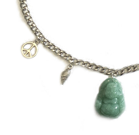 Necklace with Charms and Aventurine
