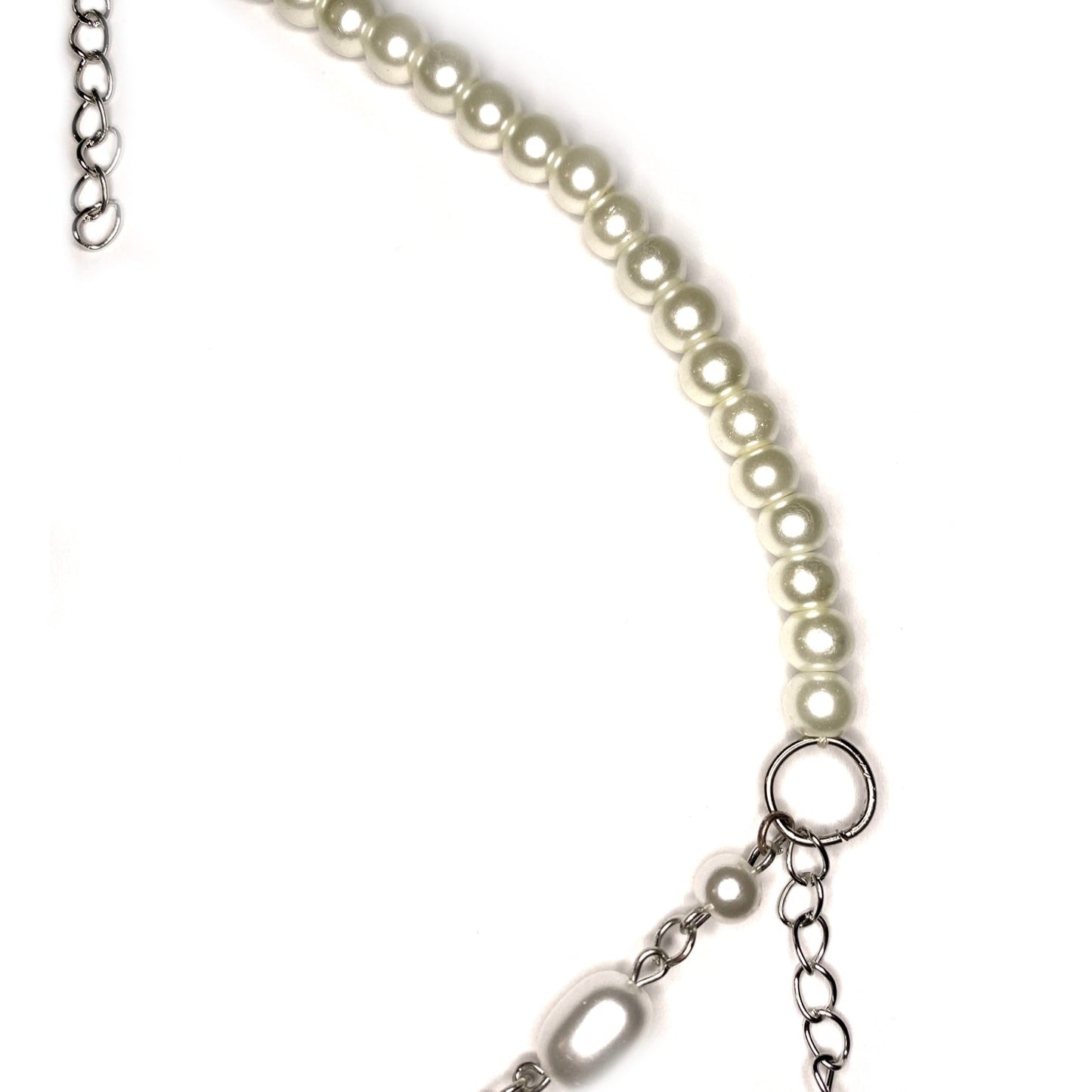 Close-up of Fairy Necklace Beads Right side