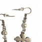 Cross earrings with pearls