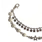 Double Layerd Bracelet with Stars and Pearls