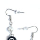 Earrings with an 8 Ball and Pearls