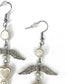 Earrings with Wings, Pearls and Fairy’s