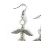 Earrings with Wings, Pearls and Fairy’s